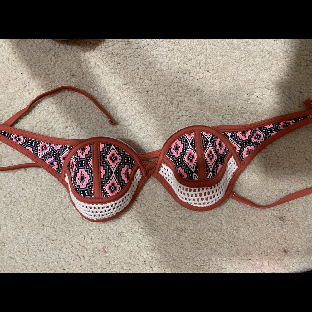 Colorful bikini top from target